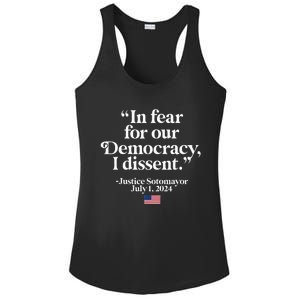 Scotus I Dissent Fear For Our Democracy Ladies PosiCharge Competitor Racerback Tank