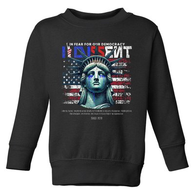 Scotus I Dissent In Fear For Our Democracy Justice Sotomayor Toddler Sweatshirt