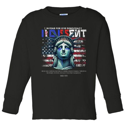 Scotus I Dissent In Fear For Our Democracy Justice Sotomayor Toddler Long Sleeve Shirt