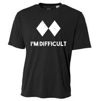 Ski I'm Difficult Skiing Skier Snowboard Snowboarder Gift Cooling Performance Crew T-Shirt