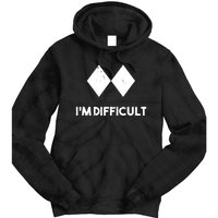 Ski I'm Difficult Skiing Skier Snowboard Snowboarder Gift Tie Dye Hoodie