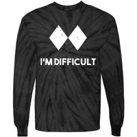 Ski I'm Difficult Skiing Skier Snowboard Snowboarder Gift Tie-Dye Long Sleeve Shirt