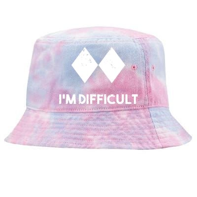 Ski I'm Difficult Skiing Skier Snowboard Snowboarder Gift Tie-Dyed Bucket Hat