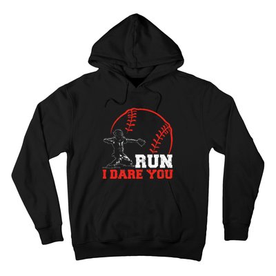 Steal I Dare You Baseball Catcher Baseball Player Hoodie