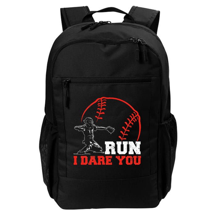 Steal I Dare You Baseball Catcher Baseball Player Backpack