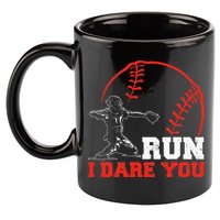 Steal I Dare You Baseball Catcher Baseball Player 11oz C Handle Ceramic Mug