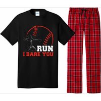 Steal I Dare You Baseball Catcher Baseball Player Pajama Set