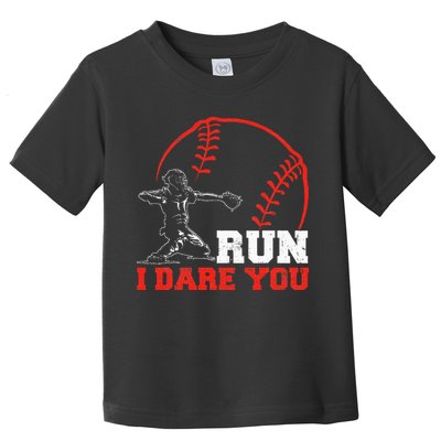 Steal I Dare You Baseball Catcher Baseball Player Toddler T-Shirt