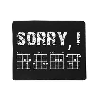 Sorry I DGAF Funny Hidden Message Guitar Chords For Lover Mousepad