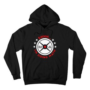 Shhh I’M Doing Math Gym Power Lifter And Weight Lifter Hoodie