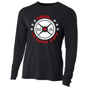 Shhh I’M Doing Math Gym Power Lifter And Weight Lifter Cooling Performance Long Sleeve Crew