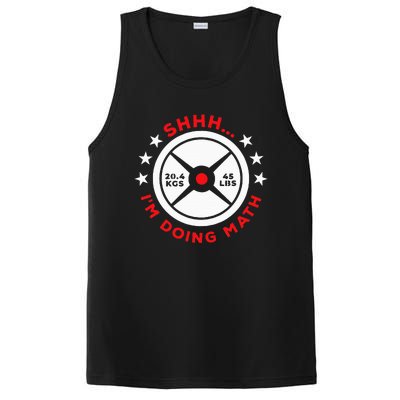 Shhh I’M Doing Math Gym Power Lifter And Weight Lifter PosiCharge Competitor Tank