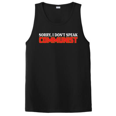 Sorry I DonT Speak Communist Trump 2024 Gift PosiCharge Competitor Tank