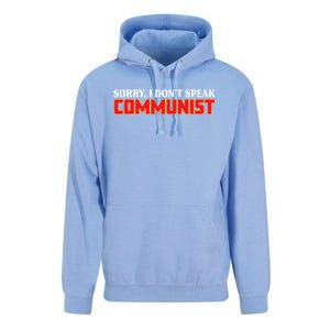 Sorry I DonT Speak Communist Trump 2024 Gift Unisex Surf Hoodie