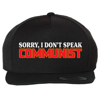 Sorry I DonT Speak Communist Trump 2024 Gift Wool Snapback Cap