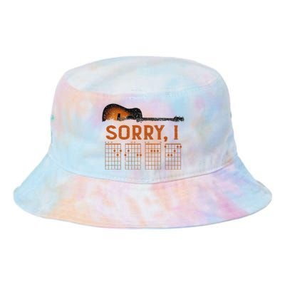 Sorry I D.G.A.F Funny Message Guitar Chords Guitarist Tie Dye Newport Bucket Hat