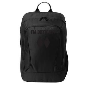 Ski I'm Difficult Skiing Skier Snowboard Snowboarder Gift City Backpack