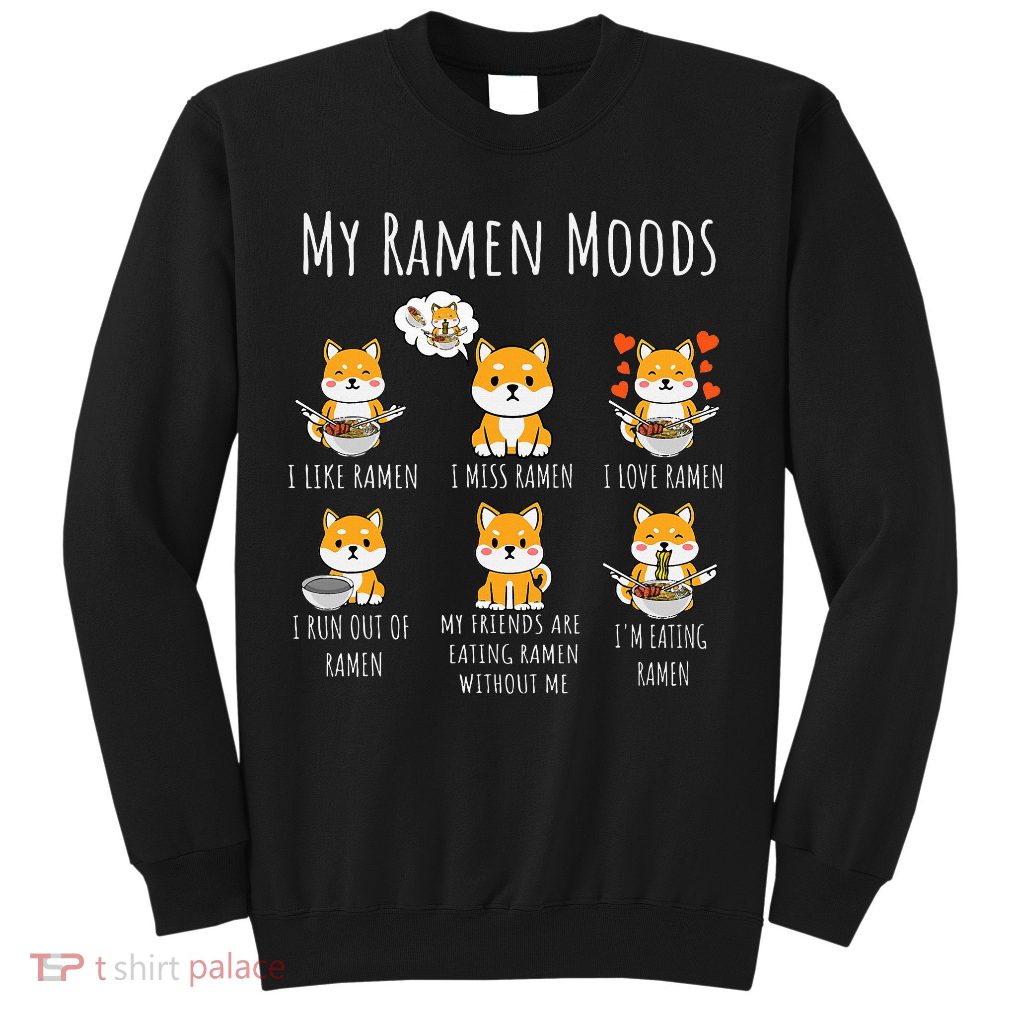 Shiba Inu Dog Ra Japanese Noodles Delight Sweatshirt