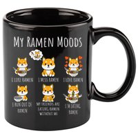 Shiba Inu Dog Ra Japanese Noodles Delight 11oz C Handle Ceramic Mug
