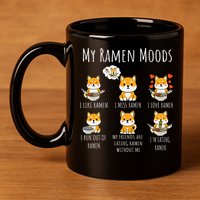 Shiba Inu Dog Ra Japanese Noodles Delight 11oz C Handle Ceramic Mug