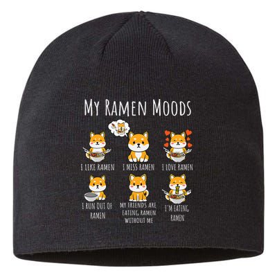 Shiba Inu Dog Ra Japanese Noodles Delight Sustainable Beanie