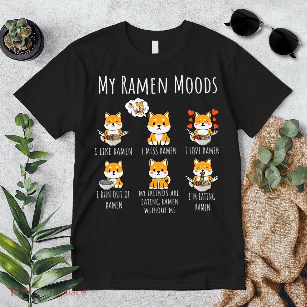 Shiba Inu Dog Ra Japanese Noodles Delight Premium T-Shirt