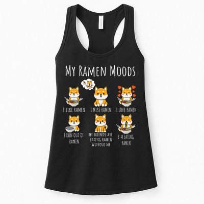 Shiba Inu Dog Ra Japanese Noodles Delight Womens Tank Top