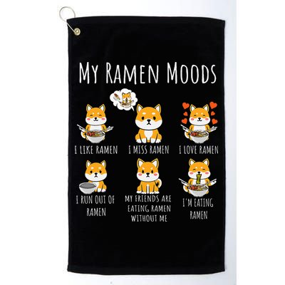 Shiba Inu Dog Ra Japanese Noodles Delight Golf Towel