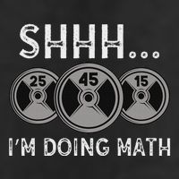 Shhh IM Doing Math Gym Fitness Math Funny Weightlifting 7 Panel Mesh Trucker Snapback Hat