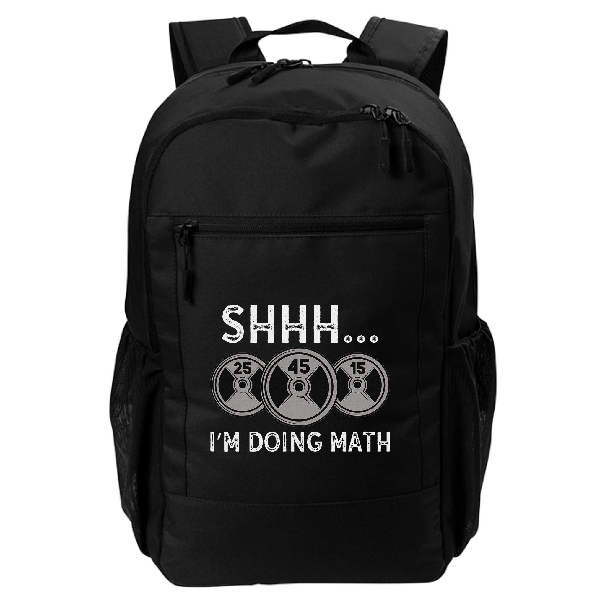 Shhh IM Doing Math Gym Fitness Math Funny Weightlifting Backpack