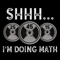 Shhh IM Doing Math Gym Fitness Math Funny Weightlifting Backpack