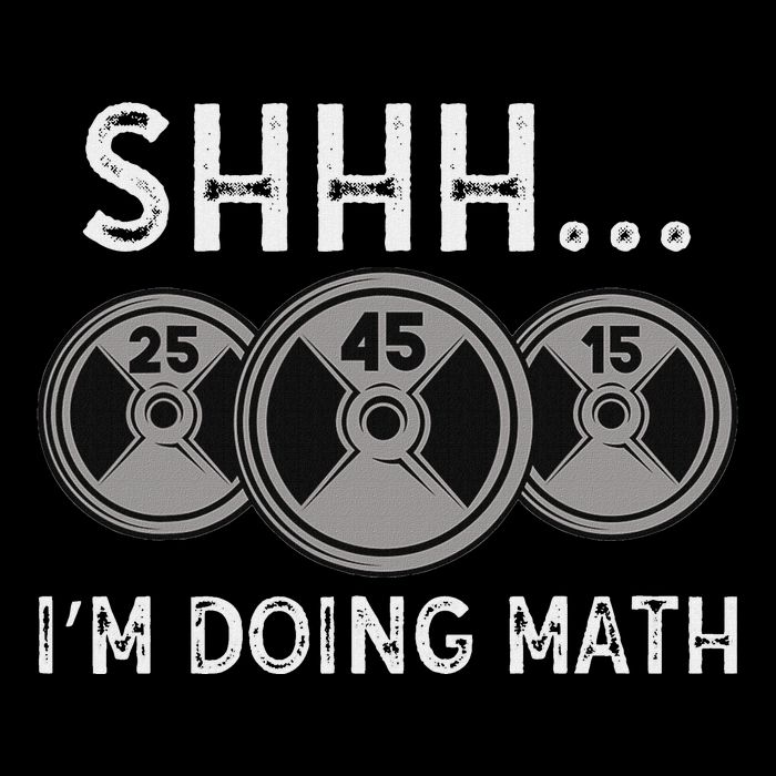 Shhh IM Doing Math Gym Fitness Math Funny Weightlifting Backpack