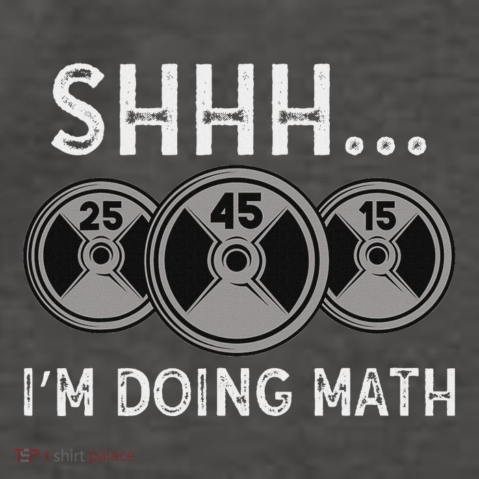 Shhh IM Doing Math Gym Fitness Math Funny Weightlifting Vector Backpack