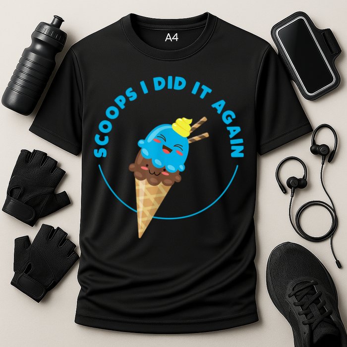 Scoops I Did It Again Funny Popsicle Performance Shirt