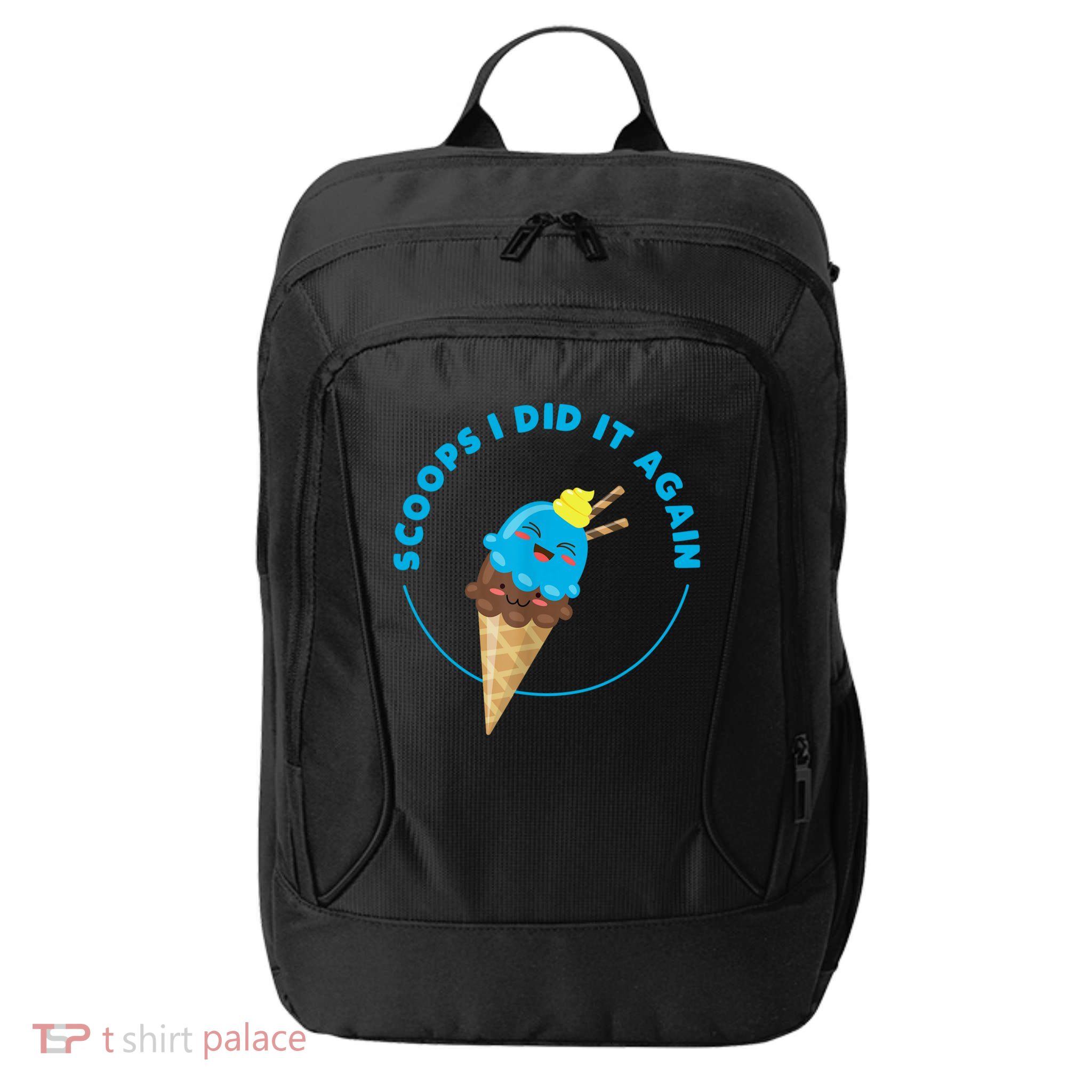 Scoops I Did It Again Funny Popsicle City Backpack