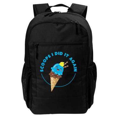 Scoops I Did It Again Funny Popsicle Backpack