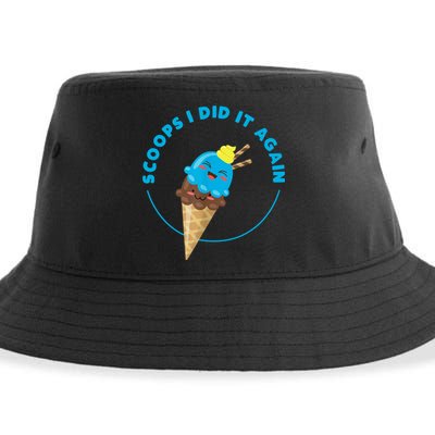 Scoops I Did It Again Funny Popsicle Sustainable Bucket Hat