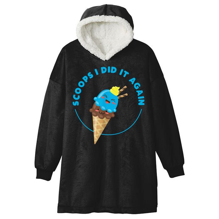 Scoops I Did It Again Funny Popsicle Hooded Wearable Blanket
