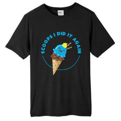 Scoops I Did It Again Funny Popsicle Tall Fusion ChromaSoft Performance T-Shirt