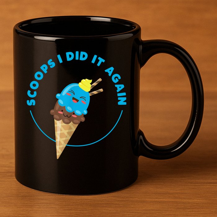 Scoops I Did It Again Funny Popsicle 11oz C Handle Ceramic Mug