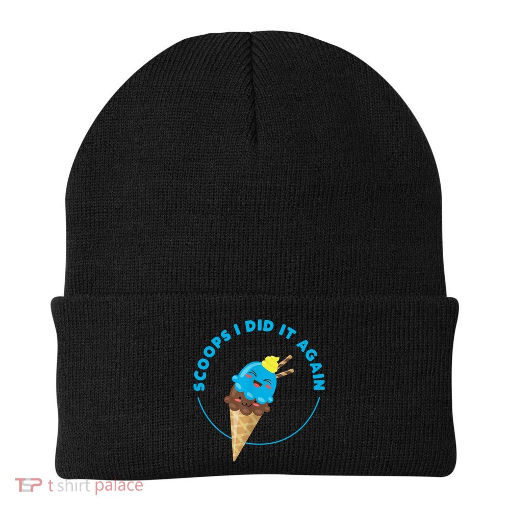Scoops I Did It Again Funny Popsicle Beanie