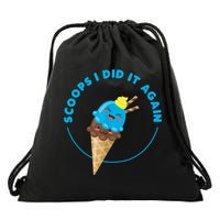 Scoops I Did It Again Funny Popsicle Drawstring Bag