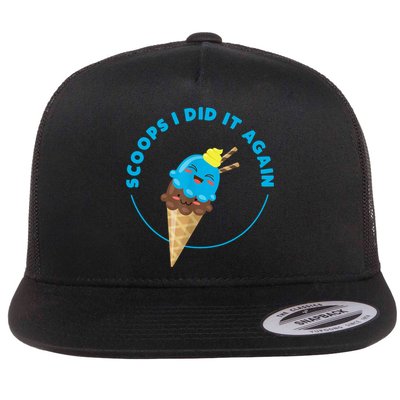 Scoops I Did It Again Funny Popsicle Flatbill Hat