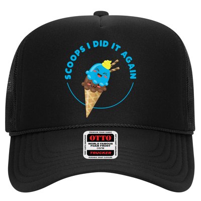 Scoops I Did It Again Funny Popsicle Trucker Hat