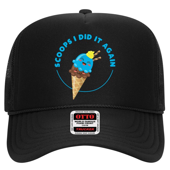 Scoops I Did It Again Funny Popsicle Trucker Hat