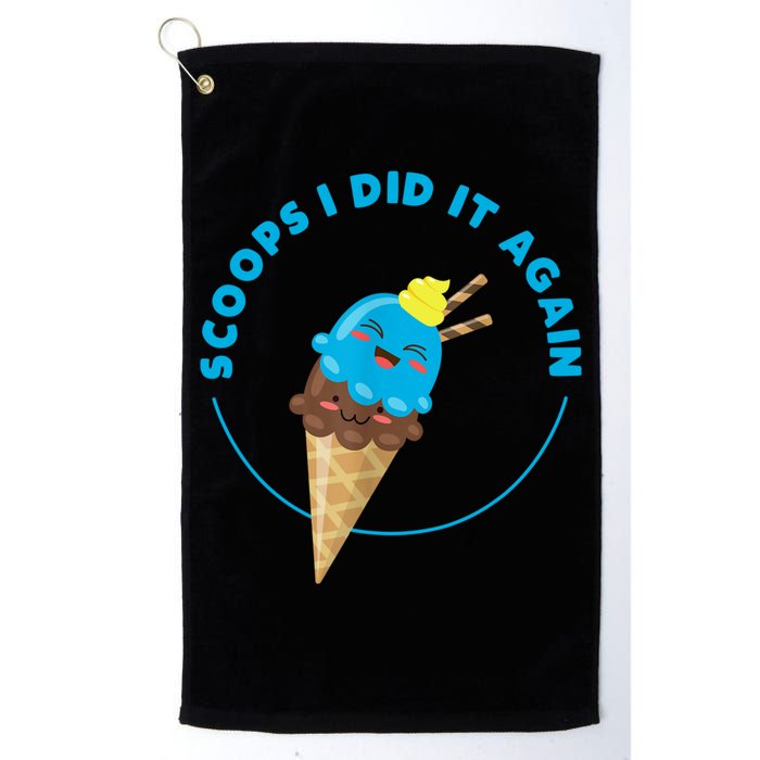 Scoops I Did It Again Funny Popsicle Golf Towel