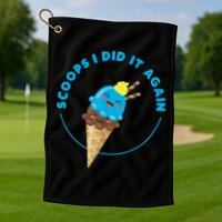 Scoops I Did It Again Funny Popsicle Golf Towel