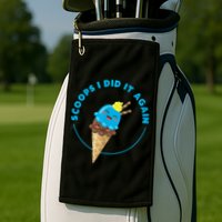 Scoops I Did It Again Funny Popsicle Golf Towel
