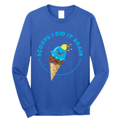 Scoops I Did It Again Funny Popsicle Long Sleeve Shirt