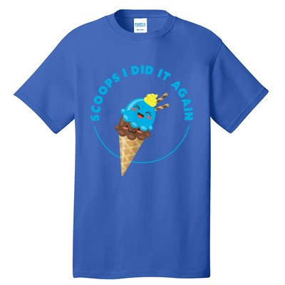 Scoops I Did It Again Funny Popsicle Tall T-Shirt